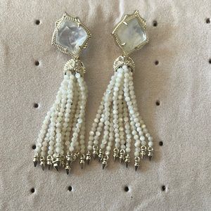 Kendra Scott Misha Tassel Earrings in Ivory Pearl